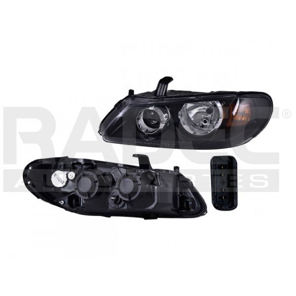 FARO NISSAN ALMERA FONDO NEGRO IZQUIERDO