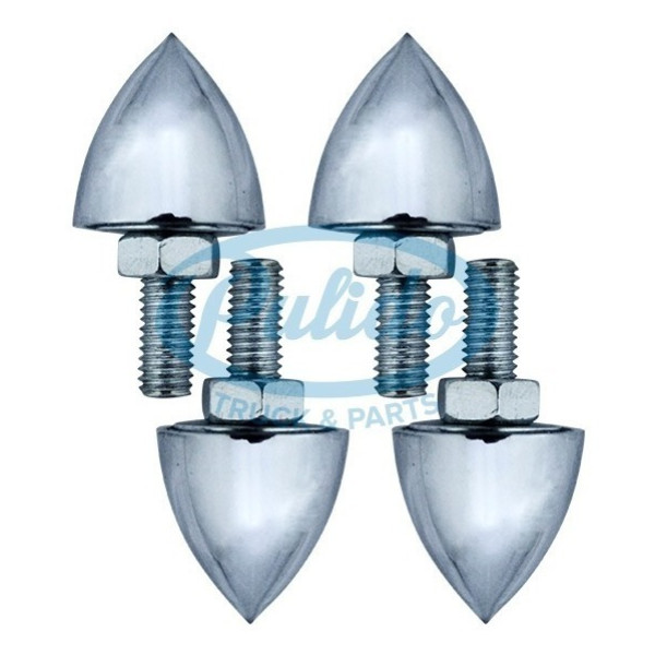 JUEGO 4 PIEZAS TORNILLO BULLET PLACA