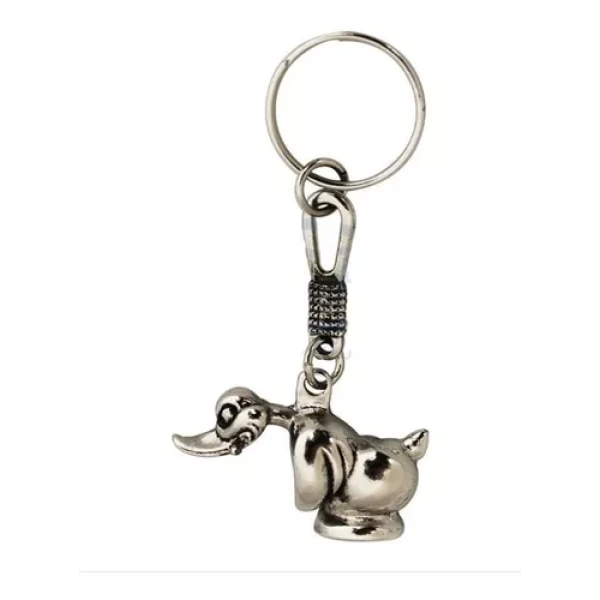 LLAVERO PATO CROMADO