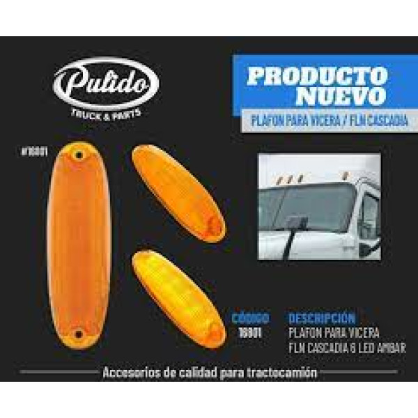 PLAFON PARA VICERA FLN CASCADIA AMBAR LED