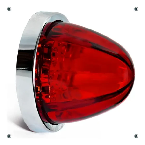 PLAFON TIPO BALA 3/4 ROJO LED