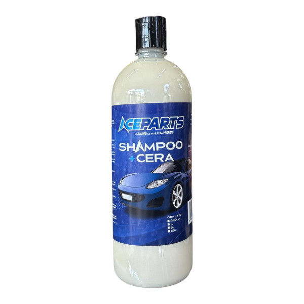 SHAMPOO AUTOMOTRIZ CON CERA ACEPARTS 1LT