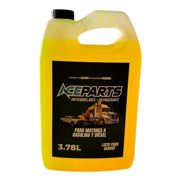 GALON ANTICONGELANTE ACEPARTS 3.78L VERDE LISTO P/USAR