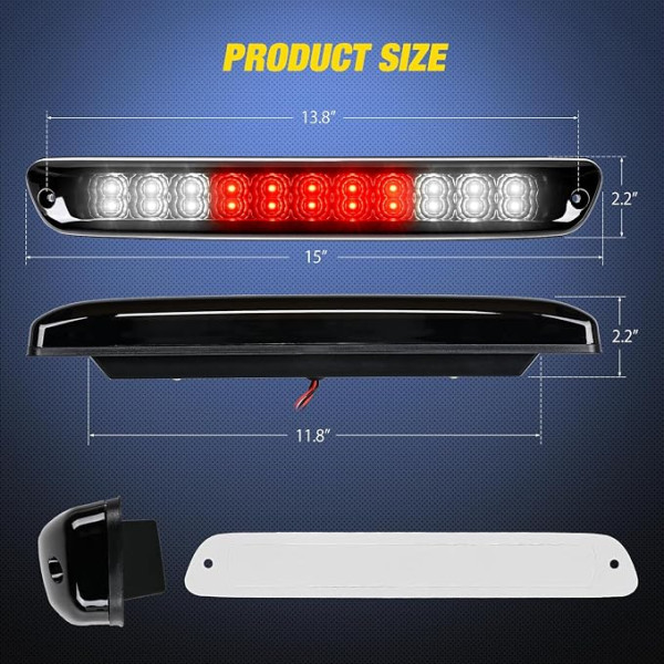 TERCERA LUZ FRENO STOP CHEVY COLORADO GMC CANYON PICKUP 04-12