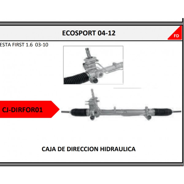 Cremallera Caja de Direccion Hidraulica Ford Fiesta Ecosport  04/12
