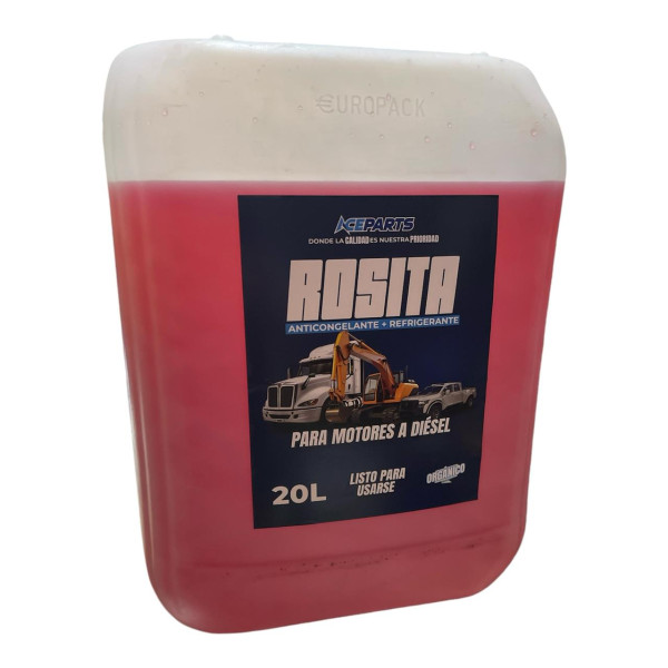 ANTICONGELANTE ROSITA PARA MOTORES A DIESEL BIDON 20 LITROS