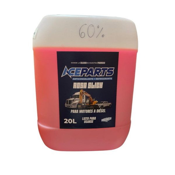 ANTICONGELANTE ROSA SLICK 20 LITROS PARA MOTORES A DIESEL