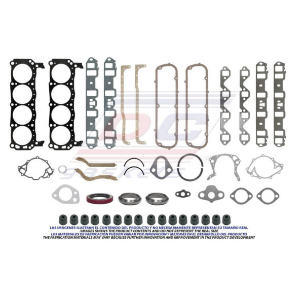 EMPAQUE COMPLETO FORD 289,302 69-78