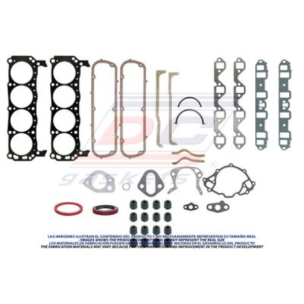 EMPAQUE COMPLETO FORD V8 351 84-90