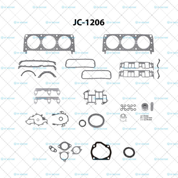 EMPAQUE COMPLETO CHEVROLET GM V6 2.8 82-86