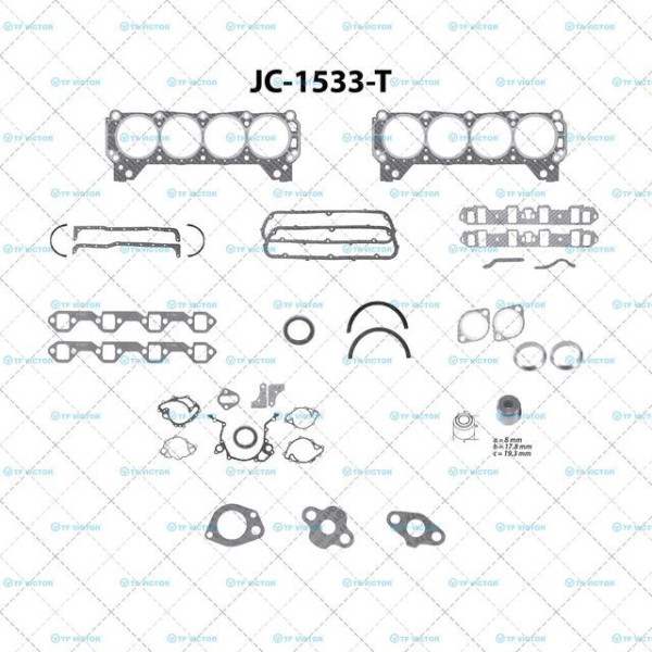 EMPAQUE COMPLETO FORD V8 302 (FS-360-1)