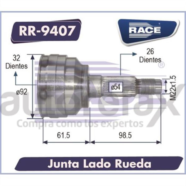 JUNTA L/R SHADOW 91/94