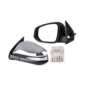 ESPEJO HILUX 16-25 CON DIRECCIONAL CROMADO IZQUIERDO 4 CILINDROS 2.4 - 018300729