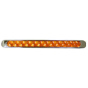 BARRA 12 LED AMBAR CON BISEL - 12038