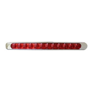 BARRA 12 LED ROJA CON BISEL - 12039