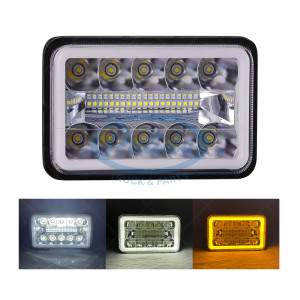 UNIDAD 4X6 KENWORTH 30 LED CON ARO BLANCO Y AMBAR - 17087