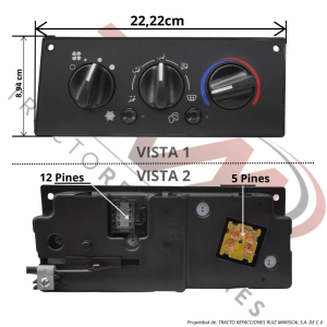 CONTROL DE AIRE ACONDICIONADO KENWORTH - TRM-599-551