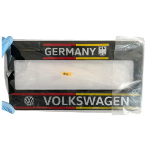 PORTA PLACA VOLKSWAGEN GERMANY ROJO-AMARILLO - VWG