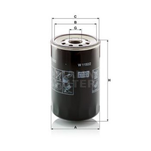 FILTRO ACEITE (51798) - W1150/2