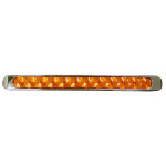 BARRA 12 LED AMBAR CON BISEL