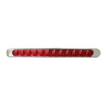 BARRA 12 LED ROJA CON BISEL