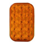 PLAFON RECTANGULAR 15 LEDS AMBAR