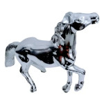 ADORNO COFRE CROMADO CABALLO