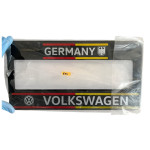 PORTA PLACA VOLKSWAGEN GERMANY ROJO-AMARILLO
